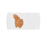 Azeeda 'Fluffy Persian Cat' Pill Box with Tablet Splitter (PI00040751)