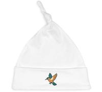 Azeeda 'Flying Kingfisher' Knotted Baby Hat - White (BH00036463)
