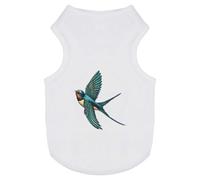 Azeeda 'Flying Swallow Bird' Pet Dog/Cat T-Shirt, L (PT00157835)