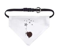 Azeeda 'Flying To The Stars' Pet Bandana - White, S (PD00089827) | Adjustable Dog / Cat Bandana for Walks, Photos and Parties