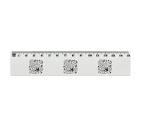 Azeeda 'Folk Style Woodland Fox' 15cm (6 Inch) White Plastic Ruler (RL00109959)
