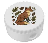 Azeeda 'Folk Style Woodland Fox' Compact Pencil Sharpener (PS00054936)