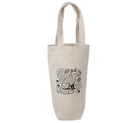 Azeeda 'Folk Style Woodland Fox' Cotton Wine Bottle Gift/Travel Bag (BL00048784)