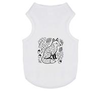 Azeeda 'Folk Style Woodland Fox' Pet Dog/Cat T-Shirt, L (PT00183219)