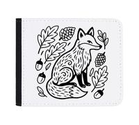Azeeda 'Folk Style Woodland Fox' Wallet (WL00037068)