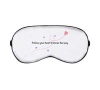 Azeeda 'Follow Your Heart' Sleep/Travel Eye Mask (EY00033823)