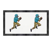 Azeeda 'Football Player' Pet Feeding Mat (PM00034803)