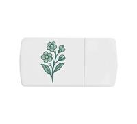Azeeda 'Forget-Me-Not Blossoms' Pill Box with Tablet Splitter (PI00037418)