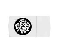 Azeeda 'Forget Me Not Circle' Pill Box with Tablet Splitter (PI00037010)