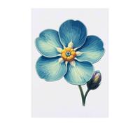 Azeeda 'Forget Me Not Flower & Bud' Temporary Tattoo - Water Resistant, Skin-Safe, Non-Toxic Transfer (TO00094279)