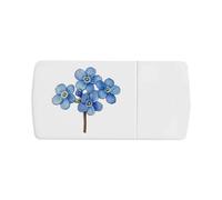 Azeeda 'Forget Me Not Flowers' Pill Box with Tablet Splitter (PI00036405)