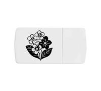 Azeeda 'Forget Me Not Flowers' Pill Box with Tablet Splitter (PI00037399)