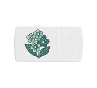 Azeeda 'Forget Me Not Flowers' Pill Box with Tablet Splitter (PI00037400)