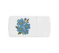 Azeeda 'Forget Me Not Flowers' Pill Box with Tablet Splitter (PI00037914)