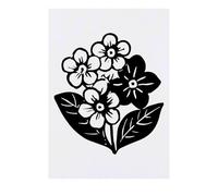 Azeeda 'Forget Me Not Flowers' Temporary Tattoo - Water Resistant, Skin-Safe, Non-Toxic Transfer (TO00090487)