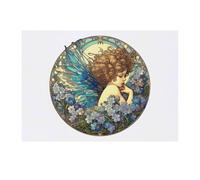 Azeeda 'Forget Me Not Garden Fairy' Temporary Tattoo - Water Resistant, Skin-Safe, Non-Toxic Transfer (TO00088605)