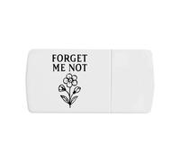 Azeeda 'Forget Me Not' Pill Box with Tablet Splitter (PI00037401)