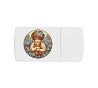 Azeeda 'Forget Me Not Teddy Bear' Pill Box with Tablet Splitter (PI00036908)