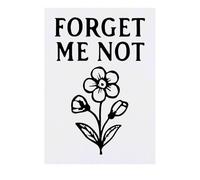 Azeeda 'Forget Me Not' Temporary Tattoo - Water Resistant, Skin-Safe, Non-Toxic Transfer (TO00090491)
