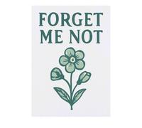 Azeeda 'Forget Me Not' Temporary Tattoo - Water Resistant, Skin-Safe, Non-Toxic Transfer (TO00090493)