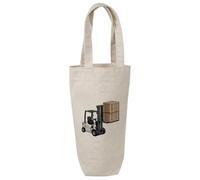 Azeeda 'Forklift with Boxes' Cotton Wine Bottle Gift/Travel Bag (BL00051548)