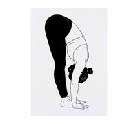 Azeeda 'Forward Fold Yoga Pose' Temporary Tattoo - A6 (TO00099627)