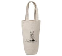 Azeeda 'Fox at Beach' Cotton Wine Bottle Gift/Travel Bag (BL00048869)