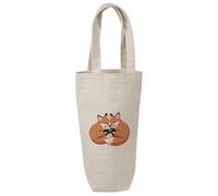 Azeeda 'Fox Couple' Cotton Wine Bottle Gift/Travel Bag (BL00050174)