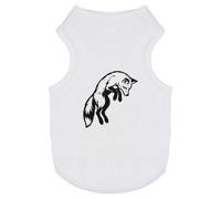 Azeeda 'Fox Jumping In The Air After Prey' Pet Dog/Cat T-Shirt, S (PT00165065)