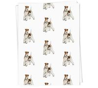Azeeda 'Fox Terrier' Gift Wrap Paper (GI00023717) | 91cm x 61cm Gift Wrap for Birthdays, Christmas and Special Occasions