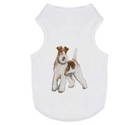 Azeeda 'Fox Terrier' Pet Dog/Cat T-Shirt, L (PT00085627)