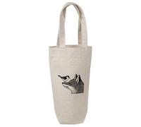 Azeeda 'Fox with Bird' Cotton Wine Bottle Gift/Travel Bag (BL00050360)