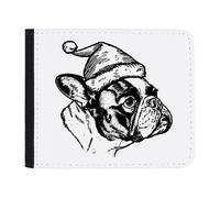 Azeeda 'French Bulldog Wearing Santa Hat' Wallet (WL00031977)