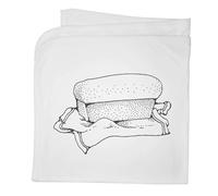 Azeeda 'French Slice Bread' Cotton Baby Blanket/Shawl (BY00046580)