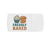 Azeeda 'Freshly Baked Goods' Pill Box with Tablet Splitter (PI00036490)