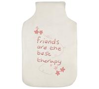 Azeeda 'Friends are The Best Therapy ' Hot Water Bottle Cover (HW00038245)