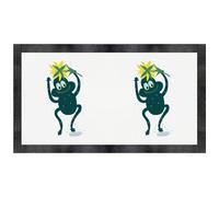 Azeeda 'Frog Dancing In The Rain' Pet Feeding Mat (PM00038133)
