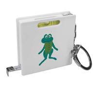 Azeeda 'Frog In His Waistcoat ' Keyring Tape Measure/Spirit Level Tool (KM00040458)