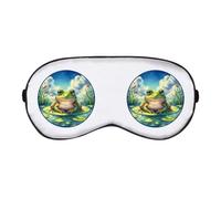 Azeeda 'Frog On Lily Pad' Sleep/Travel Eye Mask (EY00030979)