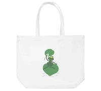 Azeeda 'Frog Sheltering From The Rain' Tote Shopping Bag For Life (BG00082793)