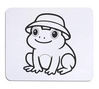 Azeeda 'Frog Wearing Bucket Hat' Mouse Mat/Desk Pad (MO00039760)