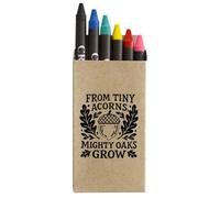 Azeeda 'From Tiny Acorns Mighty Oaks Grow' Coloured Crayon Set (CY00038033)
