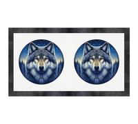 Azeeda 'Frozen Forest Wolf Portrait' Pet Feeding Mat (PM00034676)