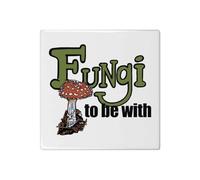 Azeeda 'Fun Guy Fungi' 108mm Square Ceramic Tile (TD00037600)