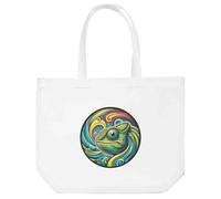 Azeeda 'Funky Chameleon' Tote Shopping Bag For Life (BG00088282)