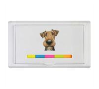 Azeeda 'Funny Airedale Terrier' Sticky Note Ruler Pad (ST00046764)