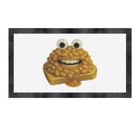 Azeeda 'Funny Beans on Toast Monster' Pet Feeding Mat (PM00039279)
