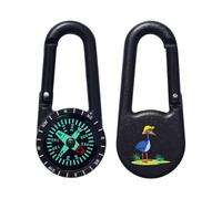 Azeeda 'Funny Bird in Rain Hat' Compass Keyring (KC00043415)
