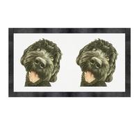 Azeeda 'Funny Black Cockapoo' Pet Feeding Mat (PM00038436)