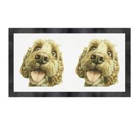 Azeeda 'Funny Brown Cockapoo' Pet Feeding Mat (PM00038437)